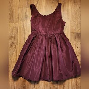 Miu Miu Sleeveless Mini Dress Burgundy Size 44 US M